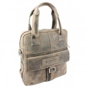 Сумка вертикальная WENGER "STONEHIDE", коричневый, кожа, 33x34x12 см