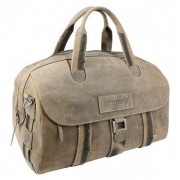 Сумка дорожная WENGER "STONEHIDE", коричневый, кожа, 48х26х27 см