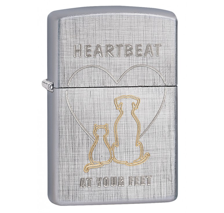 Зажигалка ZIPPO Classic с покрытием Linen Weave, латунь/сталь, серебристая, матовая, 36x12x56 мм