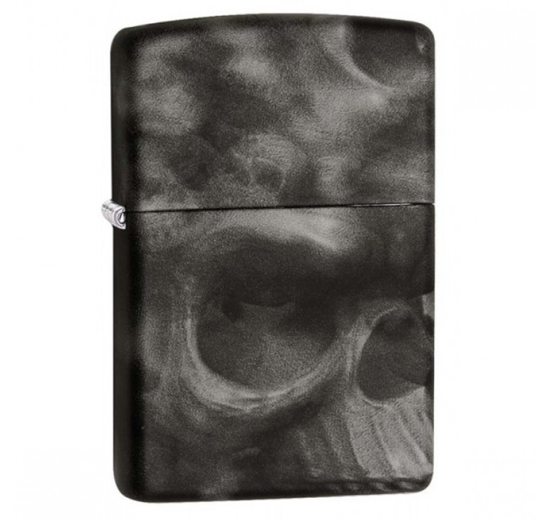 Зажигалка ZIPPO Classic с покрытием Softouch, латунь/сталь , чёрная, матовая, 36x12x56 мм