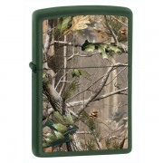 Зажигалка ZIPPO Realtree® с покрытием Green Matte, латунь/сталь, зеленая, матовая, 36x12x56 мм