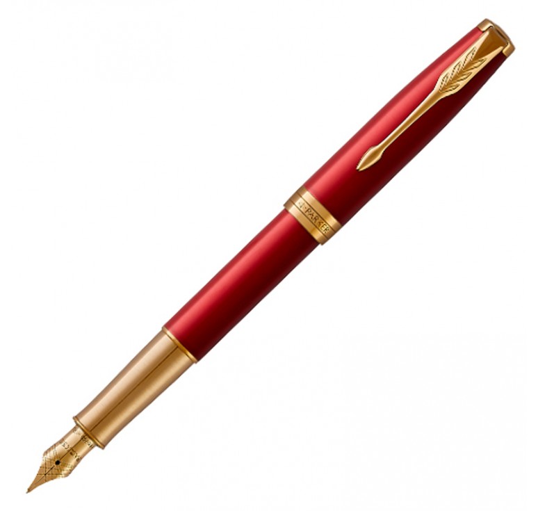 Ручка перьевая Parker ESSENTIAL Sonnet Laque Red GT