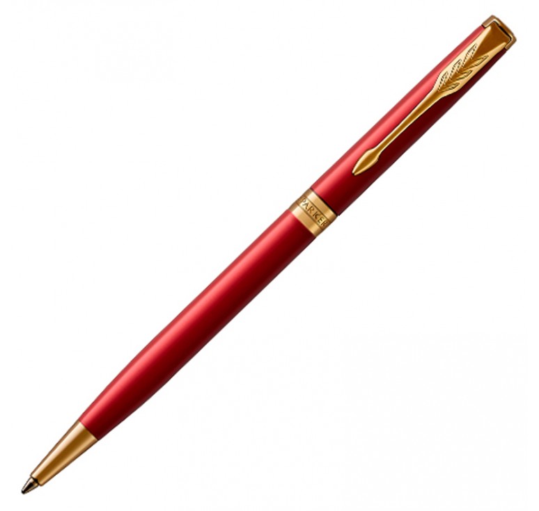 Тонкая шариковая ручка Parker ESSENTIAL Sonnet Laque Red GT