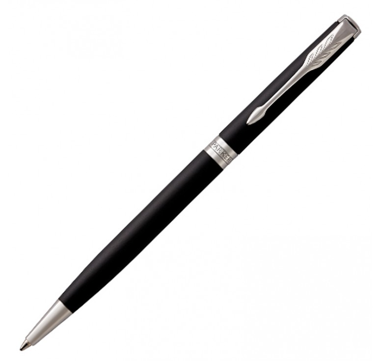 Тонкая шариковая ручка Parker ESSENTIAL Sonnet Matte Black CT