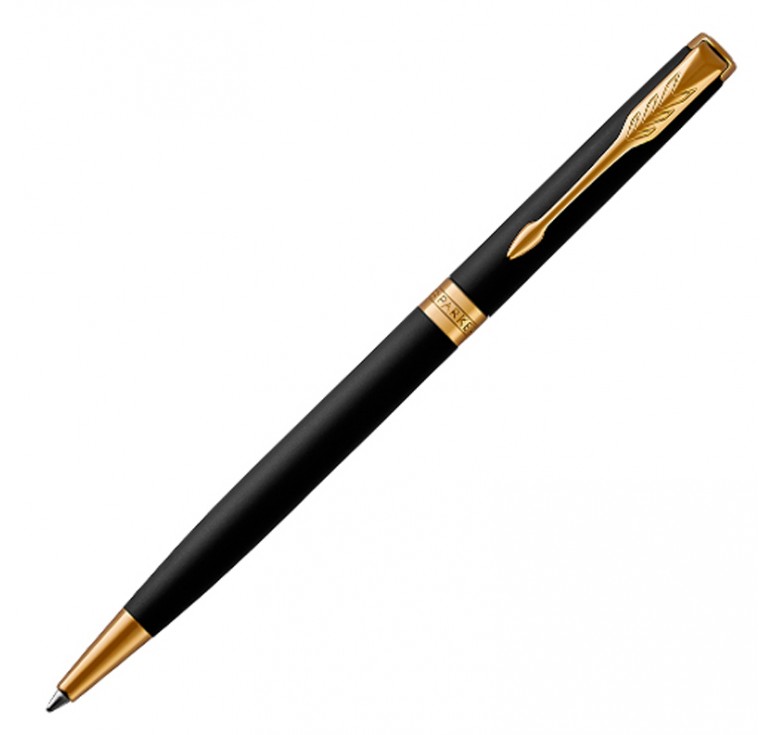 Тонкая шариковая ручка Parker ESSENTIAL Sonnet Matte Black GT