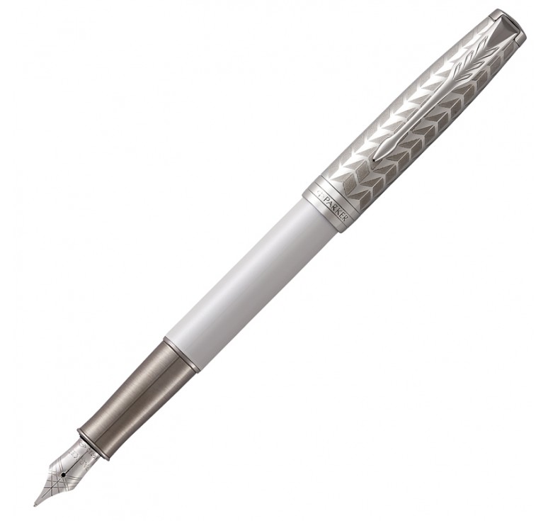 Ручка перьевая Parker Sonnet Metal & Pearl Lacquer PT