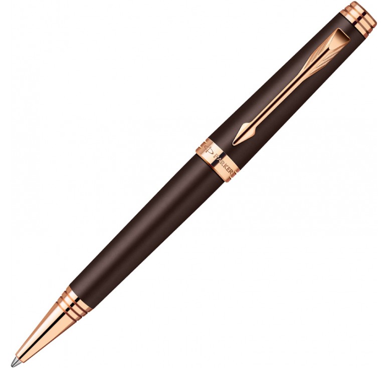 Шариковая ручка Parker Premier, цвет - матовый коричневый