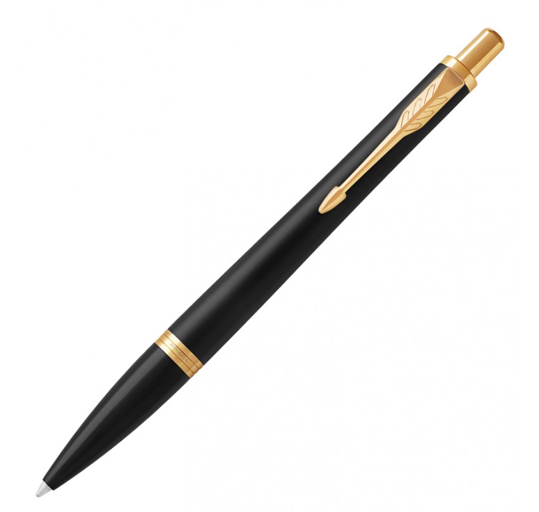 Ручка шариковая Parker Urban Muted Black Gold GT