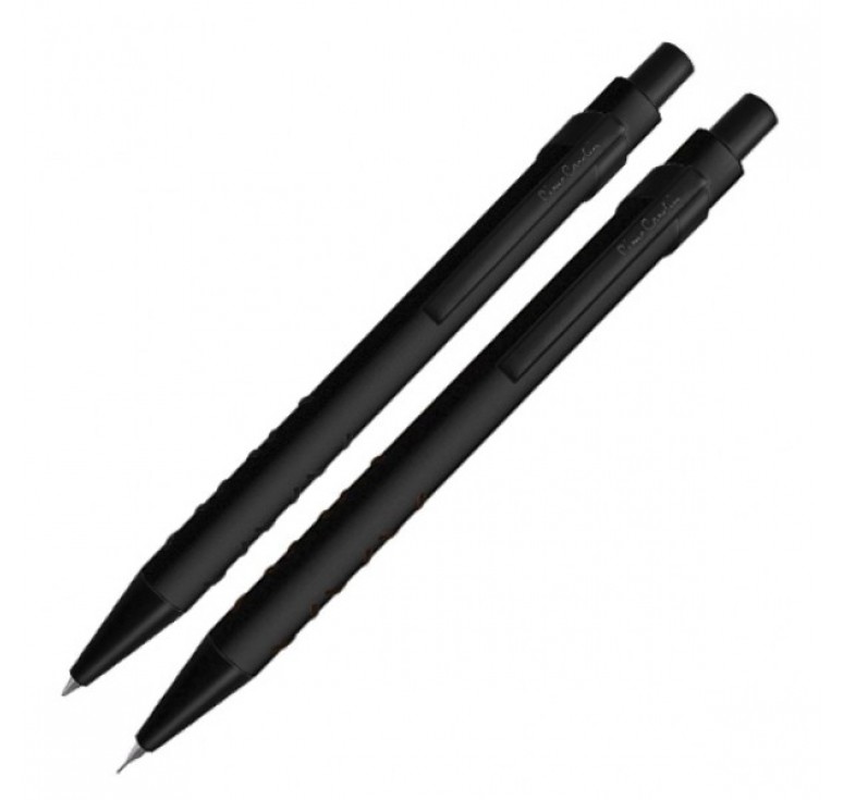 Набор Pierre Cardin PEN & PEN: ручка шарик. + механич. карандаш. Цвет - черн. матовый. Упаковка Е-3n