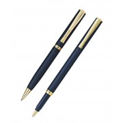Набор: ручка шариковая + роллер Pierre Cardin PEN and PEN, корпус - латунь.