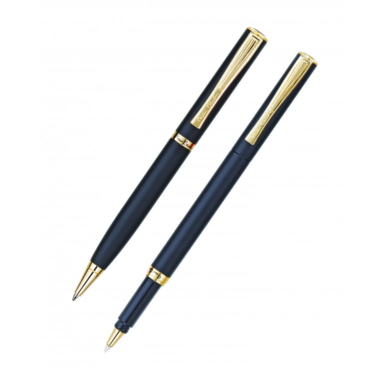 Набор: ручка шариковая + роллер Pierre Cardin PEN and PEN, корпус - латунь.