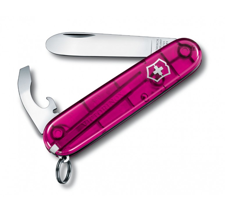Нож перочинный VICTORINOX My First Victorinox, 84 мм, 9 функций, полупрозрачный розовый