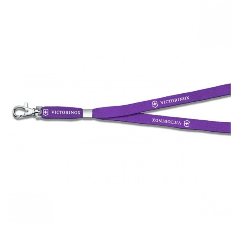 Шнурок на шею VICTORINOX, с карабином, фиолетовый