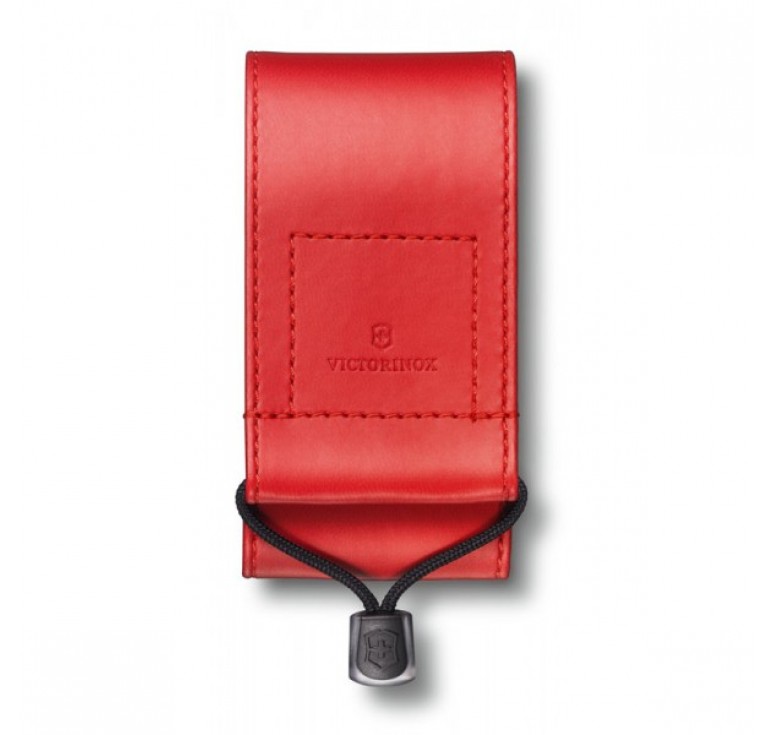 Чехол на ремень VICTORINOX для ножей 91 мм и 93 мм толщиной 5-8 уровней, из кожзаменителя, красный