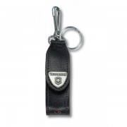Чехол VICTORINOX для ножей-брелоков c LED 58 мм, с кольцом для ключей, кожаный, чёрный
