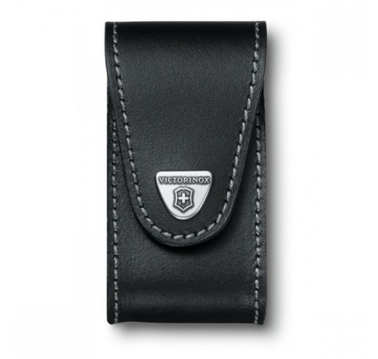 Чехол на ремень VICTORINOX для ножа 91 мм Swiss Champ XLT (1.6795.XLT), кожаный, чёрный