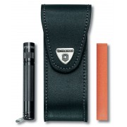 Чехол VICTORINOX д/ножей 111 мм до 3 уровня, с отдел-ми д/фонаря и точильного камня, кожаный, чёрный
