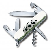 Нож перочинный VICTORINOX Spartan Футбольное поле, 91 мм, 12 функций, белый