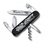 Нож перочинный VICTORINOX Morgarten, коллекционный, 91 мм, 9 функций, черный, в подарочной коробке