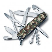 Нож перочинный VICTORINOX Huntsman, 91 мм, 15 функций, зелёный камуфляж