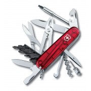Нож перочинный VICTORINOX CyberTool 34, 91 мм, 32 функции, полупрозрачный красный
