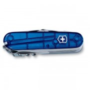 Нож перочинный VICTORINOX Swiss Champ, 91 мм, 33 функции, полупрозрачный синий