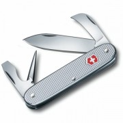 Нож перочинный VICTORINOX Pioneer, 93 мм, 6 функций, алюминиевая рукоять, серебристый
