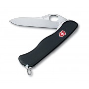 Нож перочинный VICTORINOX Sentinel One Hand, 111 мм, 4 функции, с фиксатором лезвия, чёрный