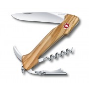 Нож перочинный VICTORINOX Wine Master, 130 мм, 6 функций, с фиксатором, рукоять из оливкового дерева