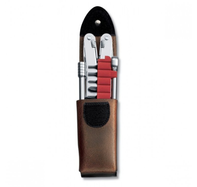 Мультитул VICTORINOX SwissTool Spirit XC Plus Ratchet, 105 мм, 38 функций, в кожаным чехле