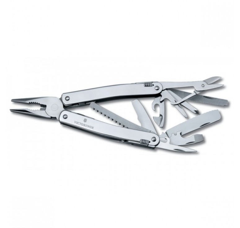 Мультитул VICTORINOX SwissTool Spirit XC, 105 мм, 26 функций, в кожаным чехле