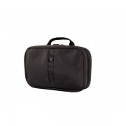 Несессер VICTORINOX Zip-Around Travel Kit, 3 отделения, чёрный, нейлон 800D, 28x8x18 см, 4 л