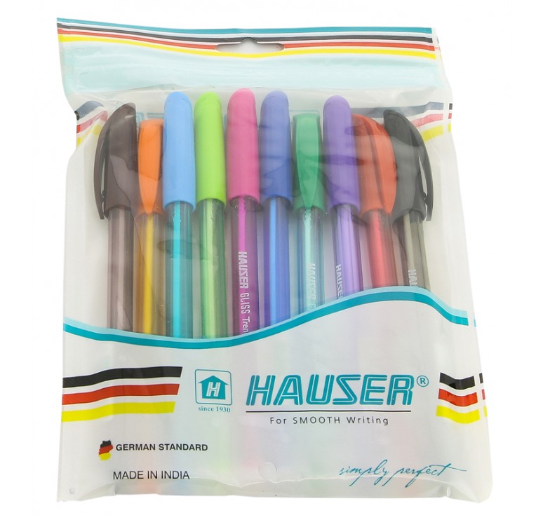 Набор: Шариковая ручка Hauser Gliss Trendz - 10шт